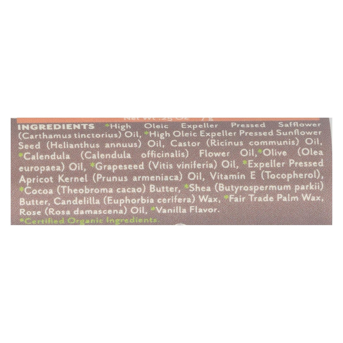 Soothing Touch Vanilla Rose Lip Balm Moisturizes And - Case Of 12 - .25 Oz