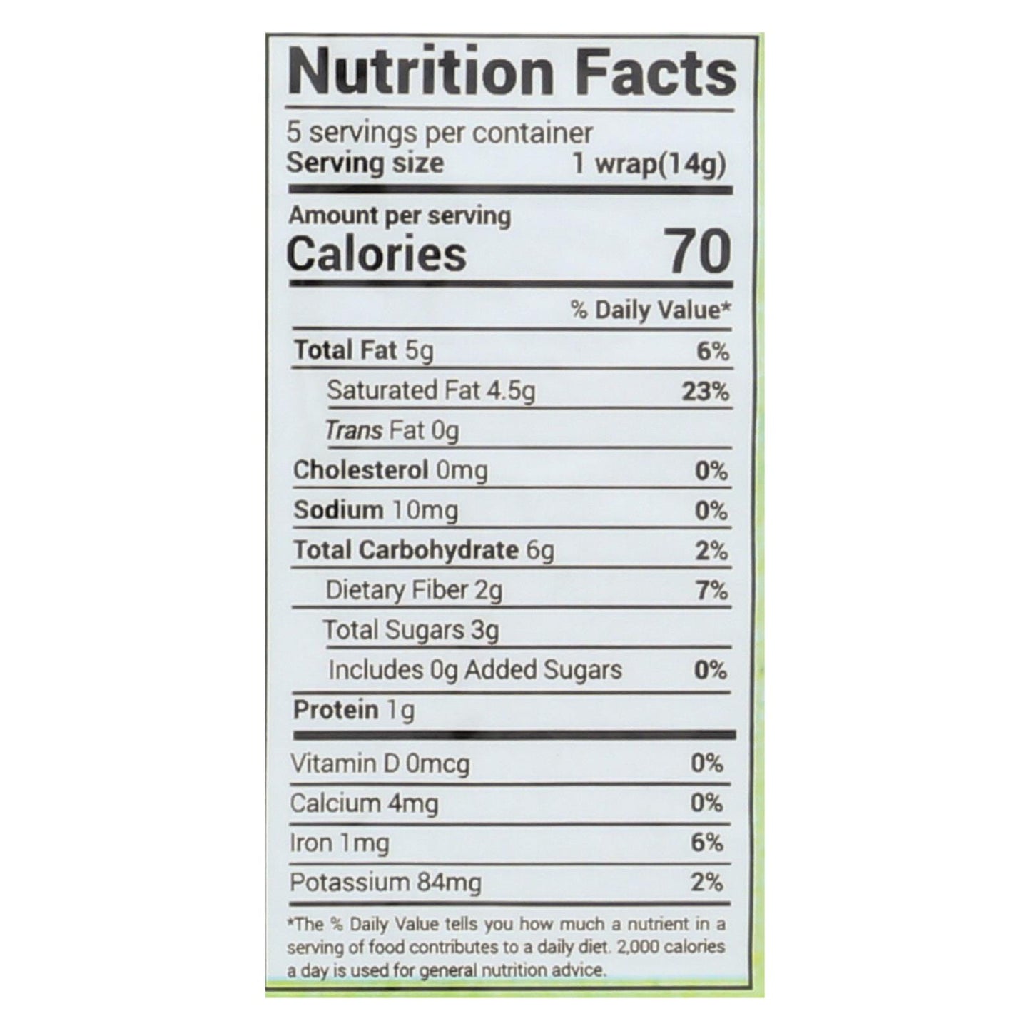 Nuco Organic Coconut Wraps - Case Of 12 - 2.47 Oz