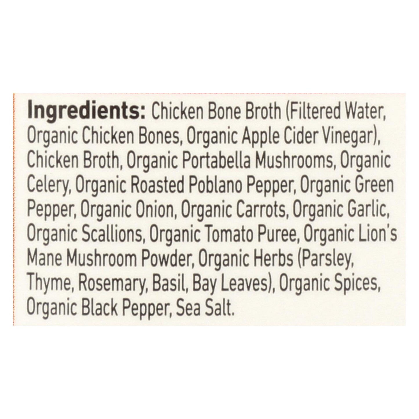 Kettle & Fire Mushroom Chicken Bone Broth - Case Of 6 - 16.9 Oz