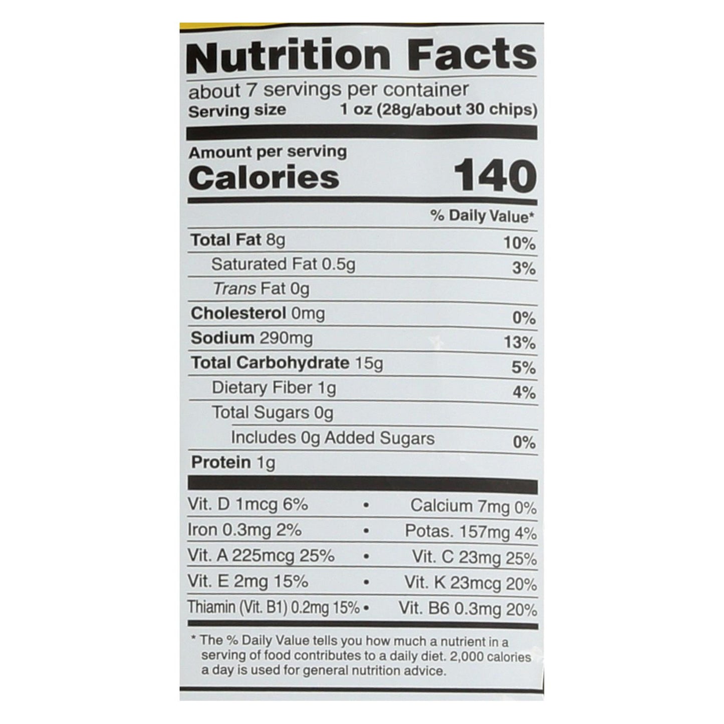 Good Health Sea Salt Veggie Chips - Case Of 10 - 6.25 Oz