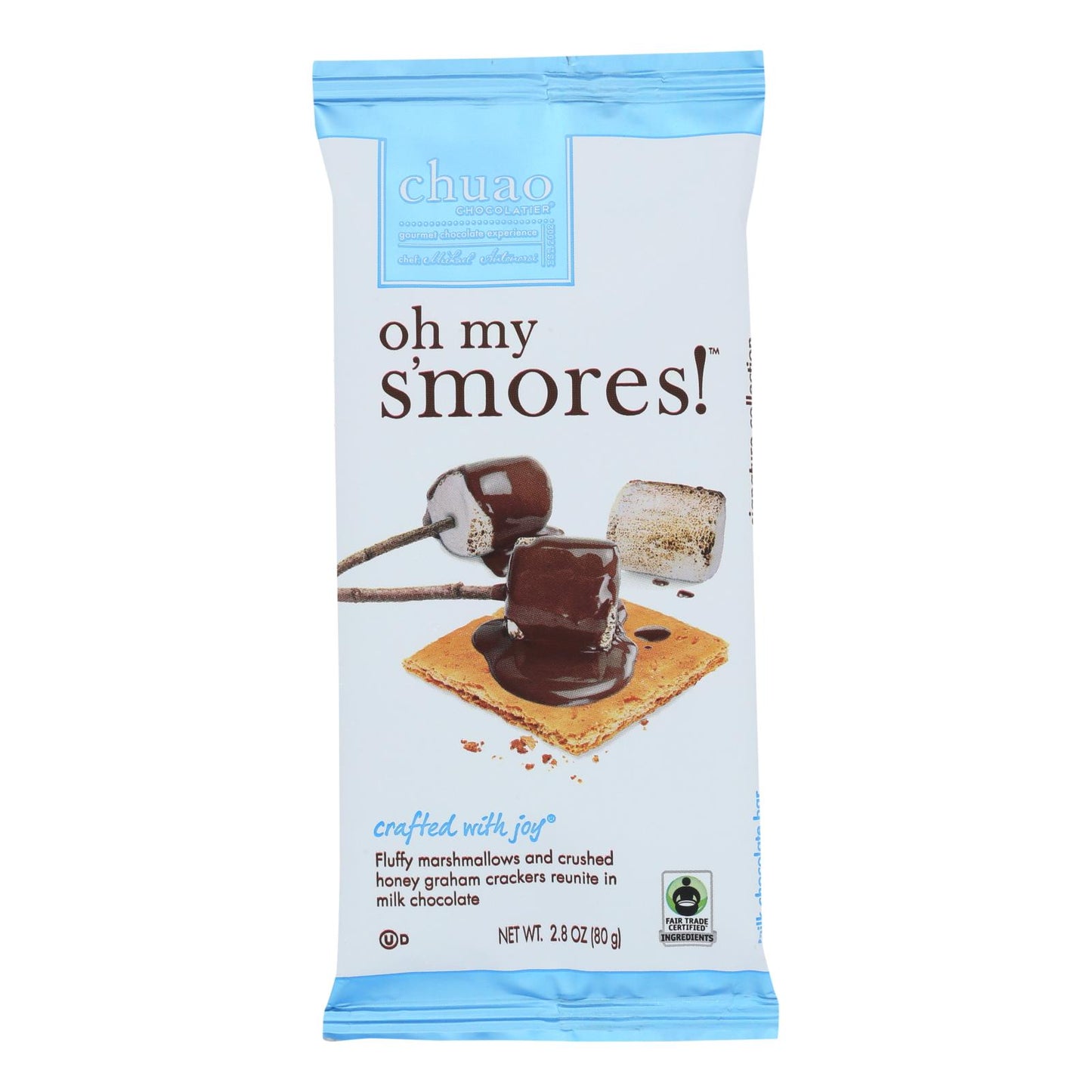 Chuao Chocolate Bar, Oh My S'mores - Case Of 10 - 2.8 Oz