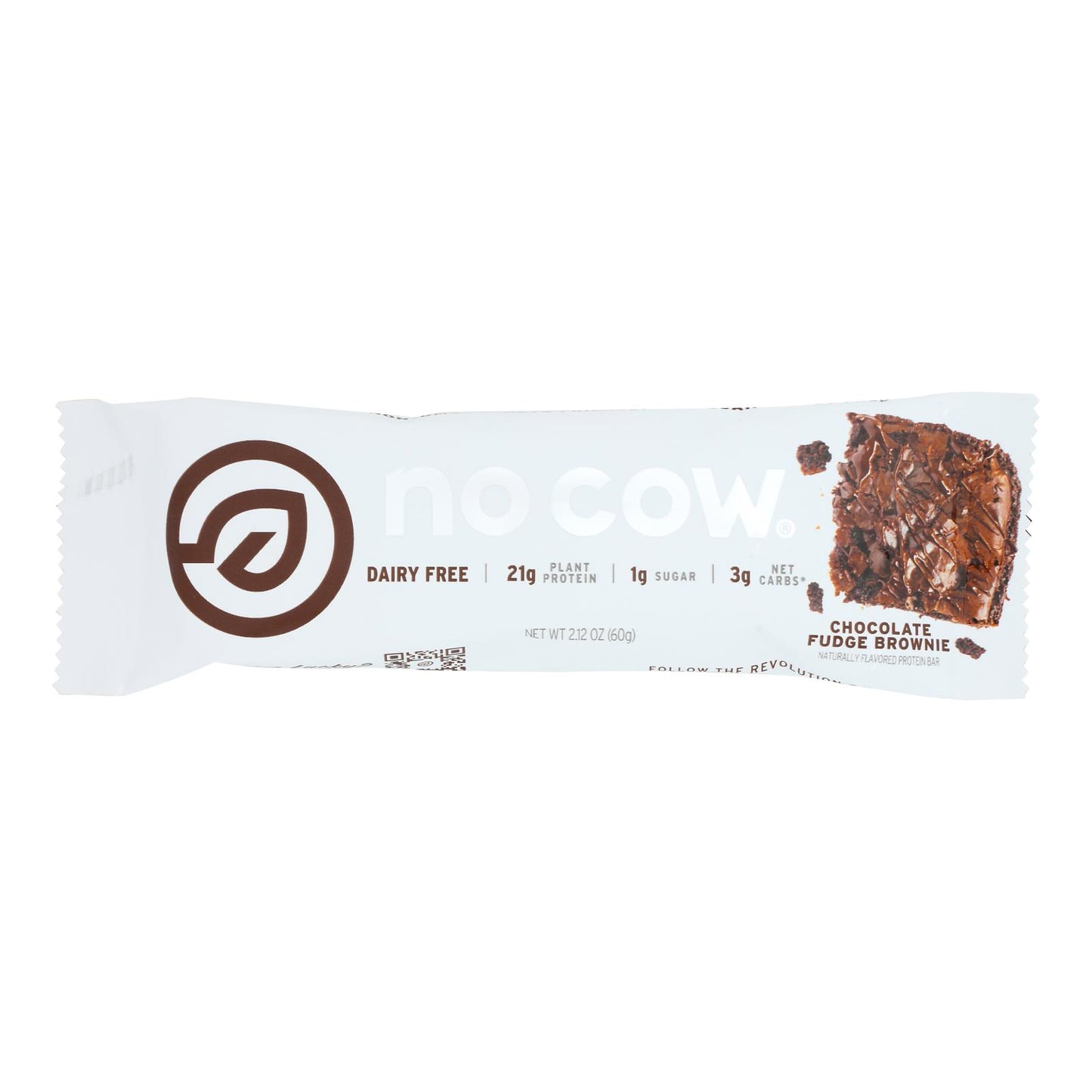 D's Natural No Cow Bar In Chocolate Fudge Brownie - Case Of 12 - 2.12 Oz