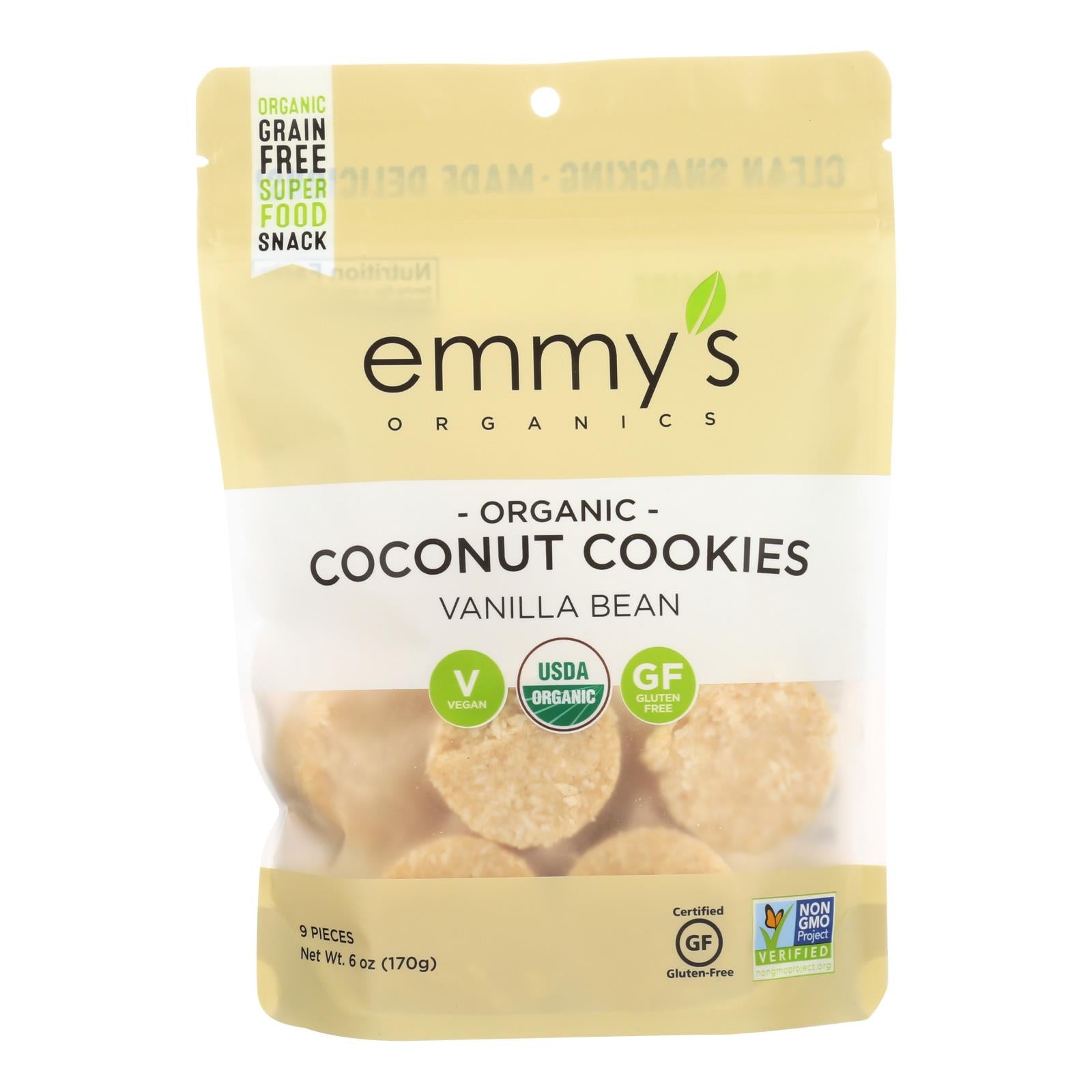 Emmy's Organics Organic Coconut - Case Of 8 - 6 Oz.
