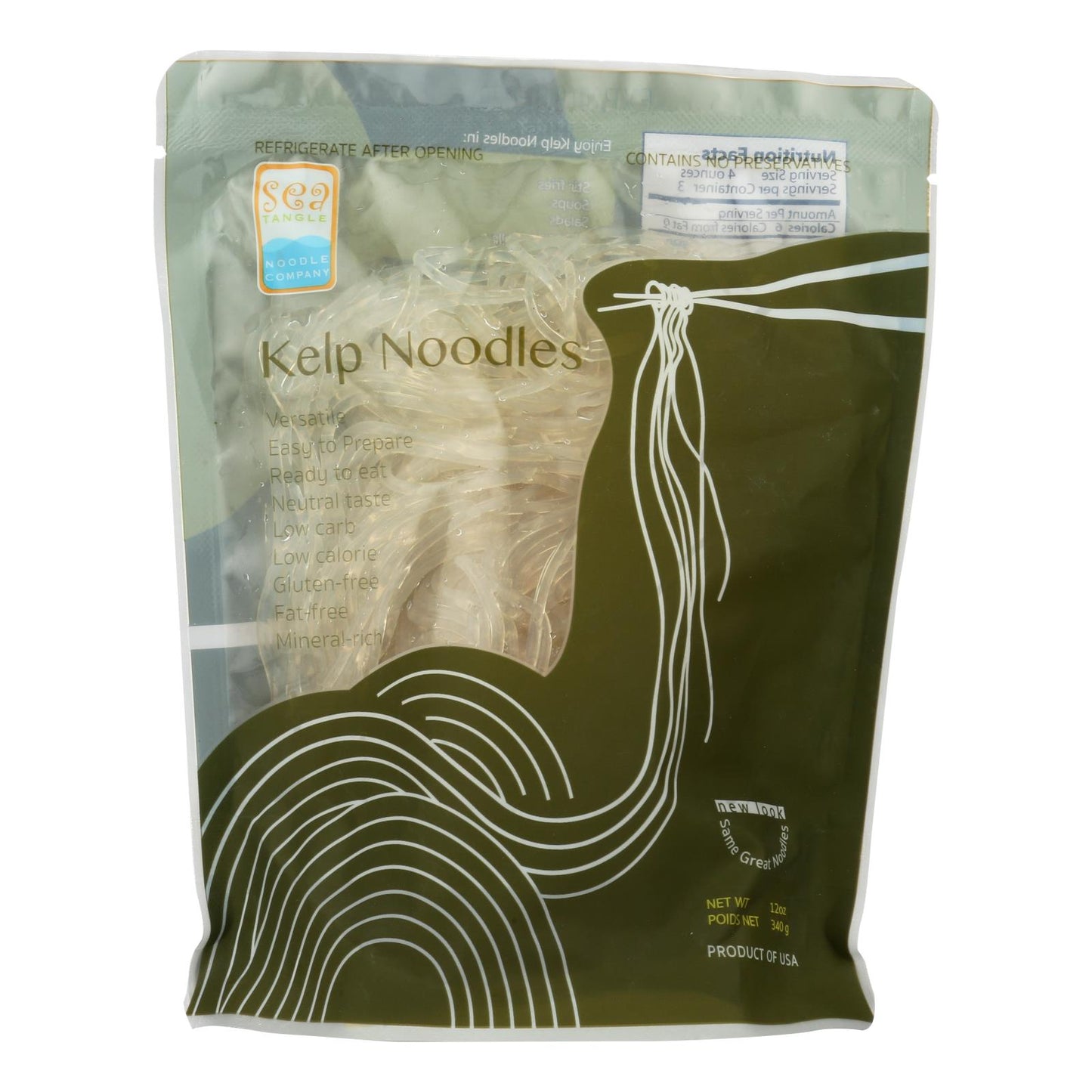 Sea Tangle Noodle Company Kelp Noodles - Case Of 12 - 12 Oz