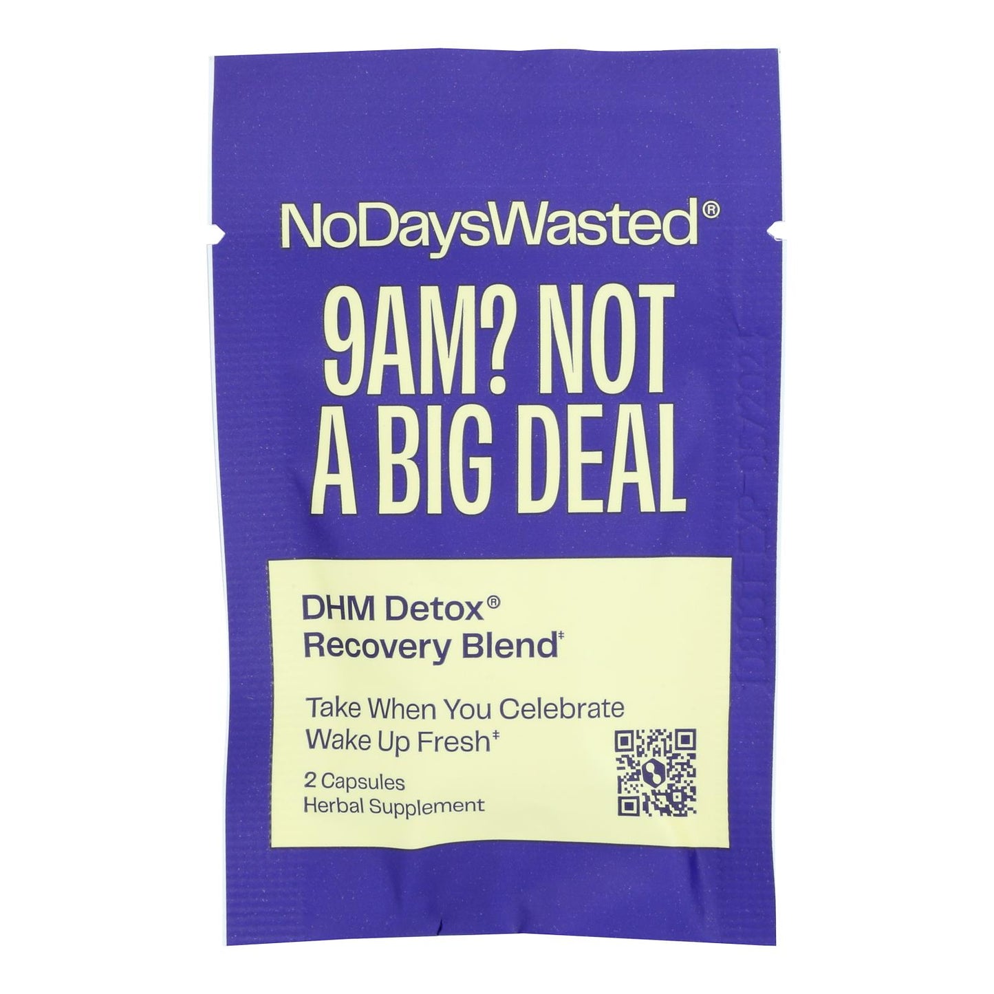 No Days Wasted - Displaydhm Detox Rcvr 30 Ct - Case Of 30-ct