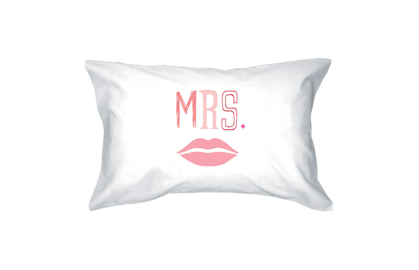 Mr and Mrs PillowCovers  Standard Size 21 x 30 Matching Couple Pillowcases