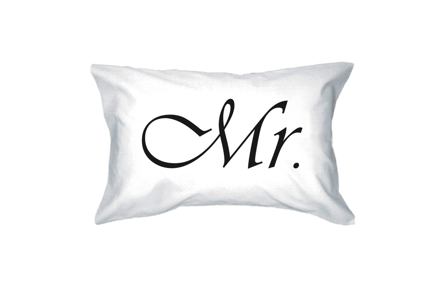 Mr and Mrs Couple Pillowcases Classy Matching Pillow Covers for Newlyweds