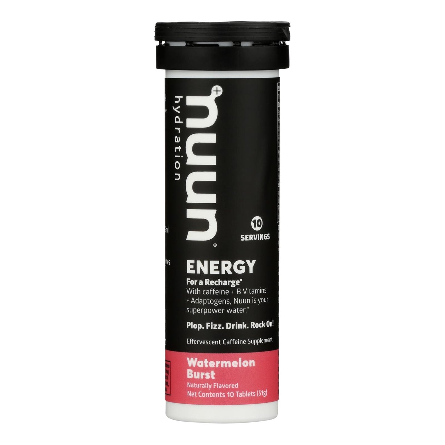 Nuun Hydration - Energy Watermelon Burst - Case Of 8 - 10 Ct