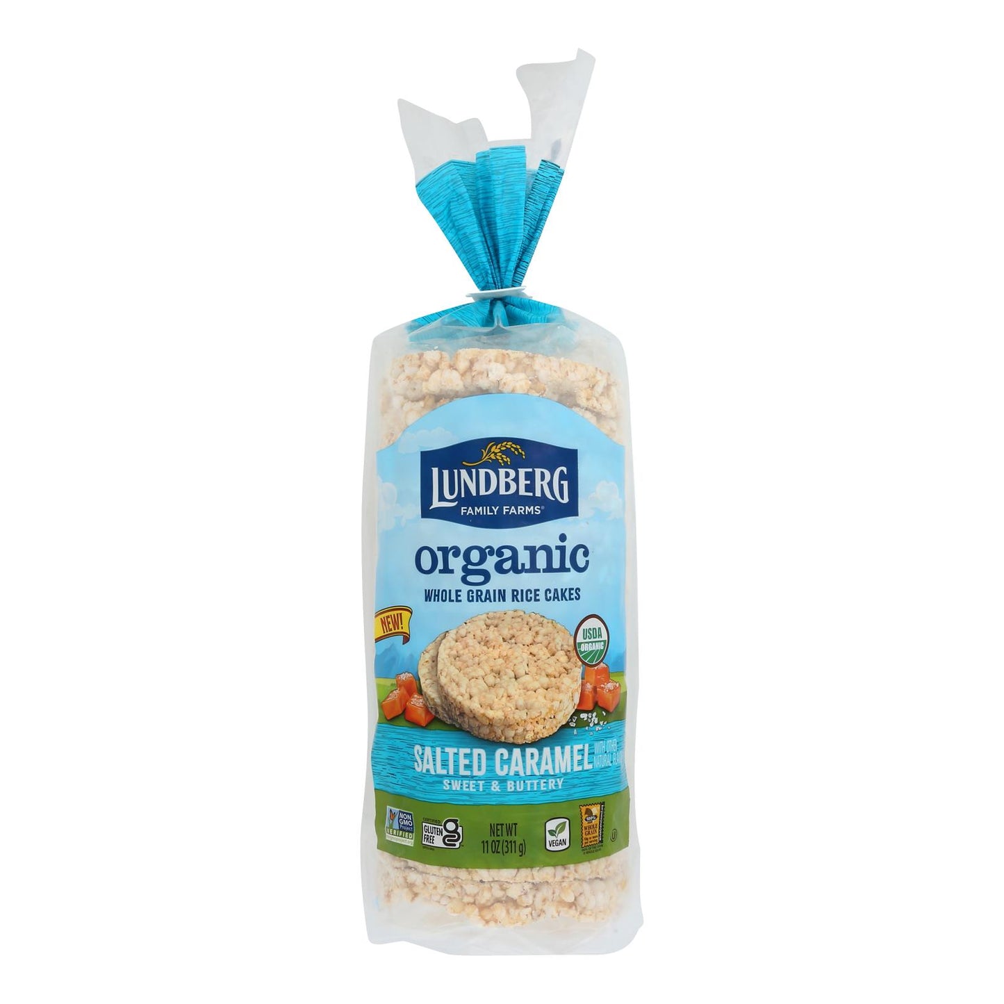 Lundberg Family Farms - Rice Cake Salted Caramel - Case Of 6-11 Oz