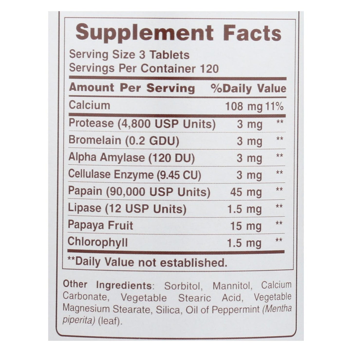 American Health - Super Papaya Enzyme Plus Chewable - 360 Chewable Tablets