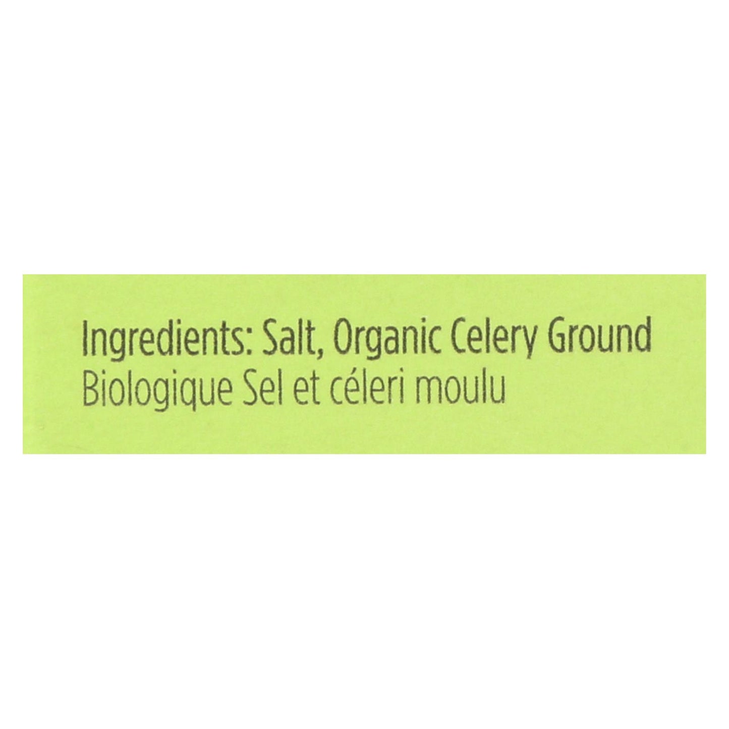 Spicely Organics - Organic Celery Salt - Case Of 6 - 0.5 Oz.