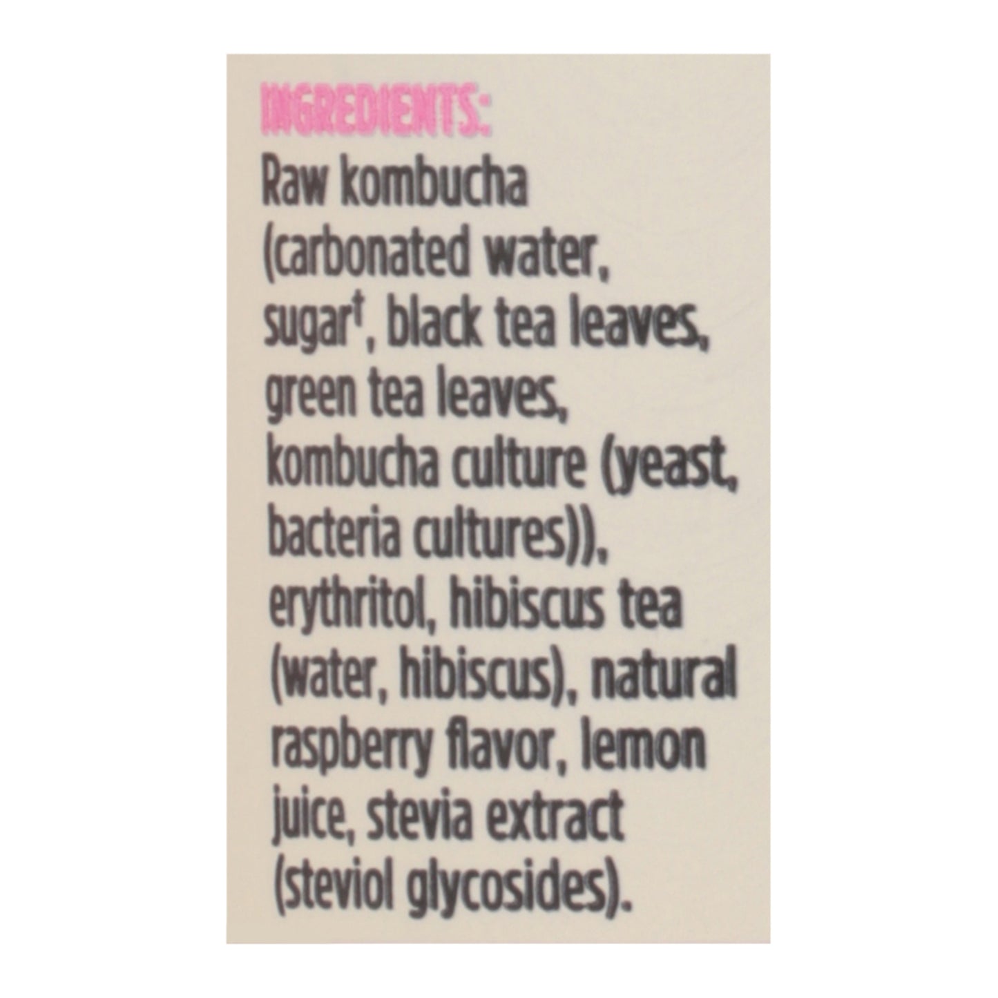 Remedy - Kombucha Raspberry Lemonad - Case Of 12-11 Fz