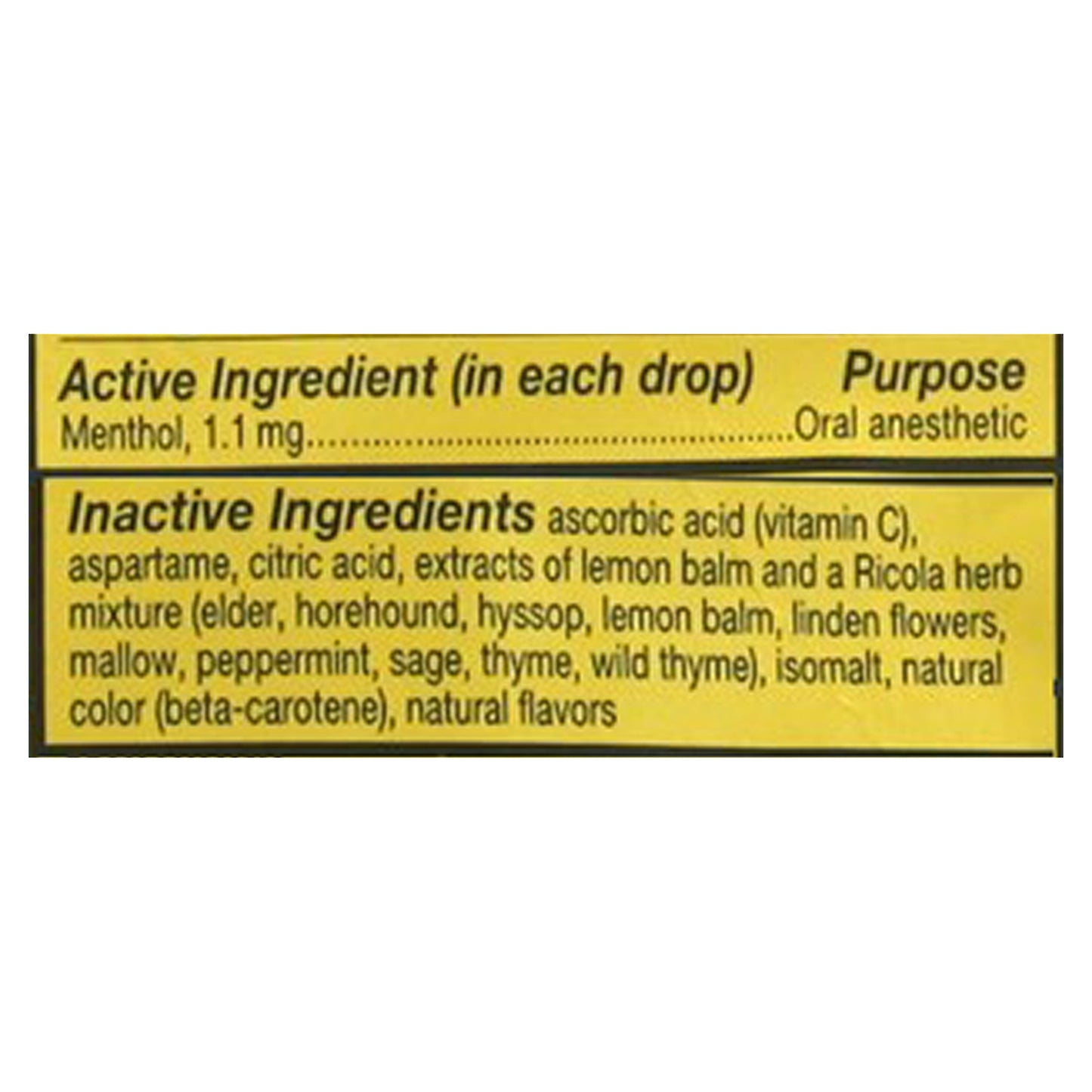 Ricola - Cough Drop Sugar Free Lemon Mint - Case Of 6-45 Ct