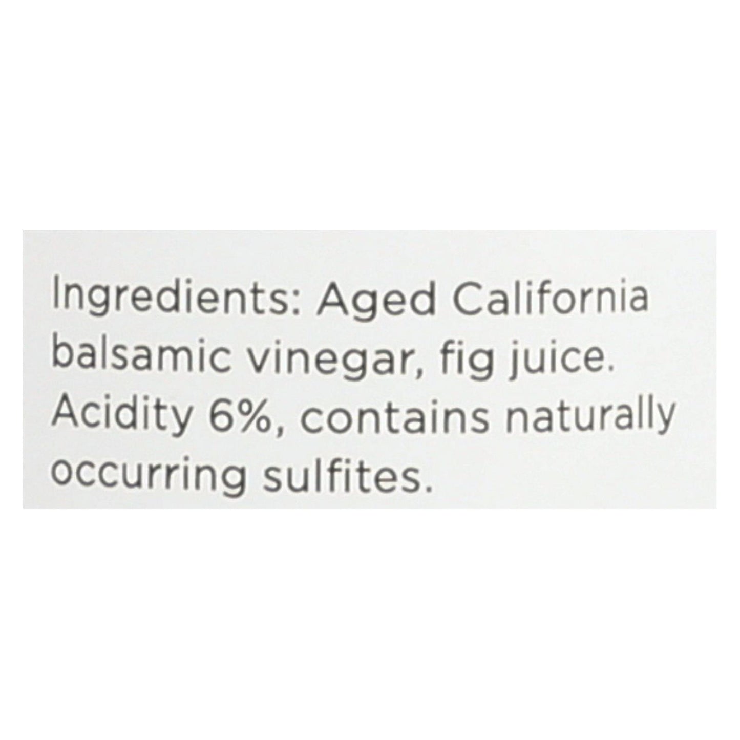 O Olive Oil Fig Balsamic Vinegar - Case Of 6 - 10.1 Fz