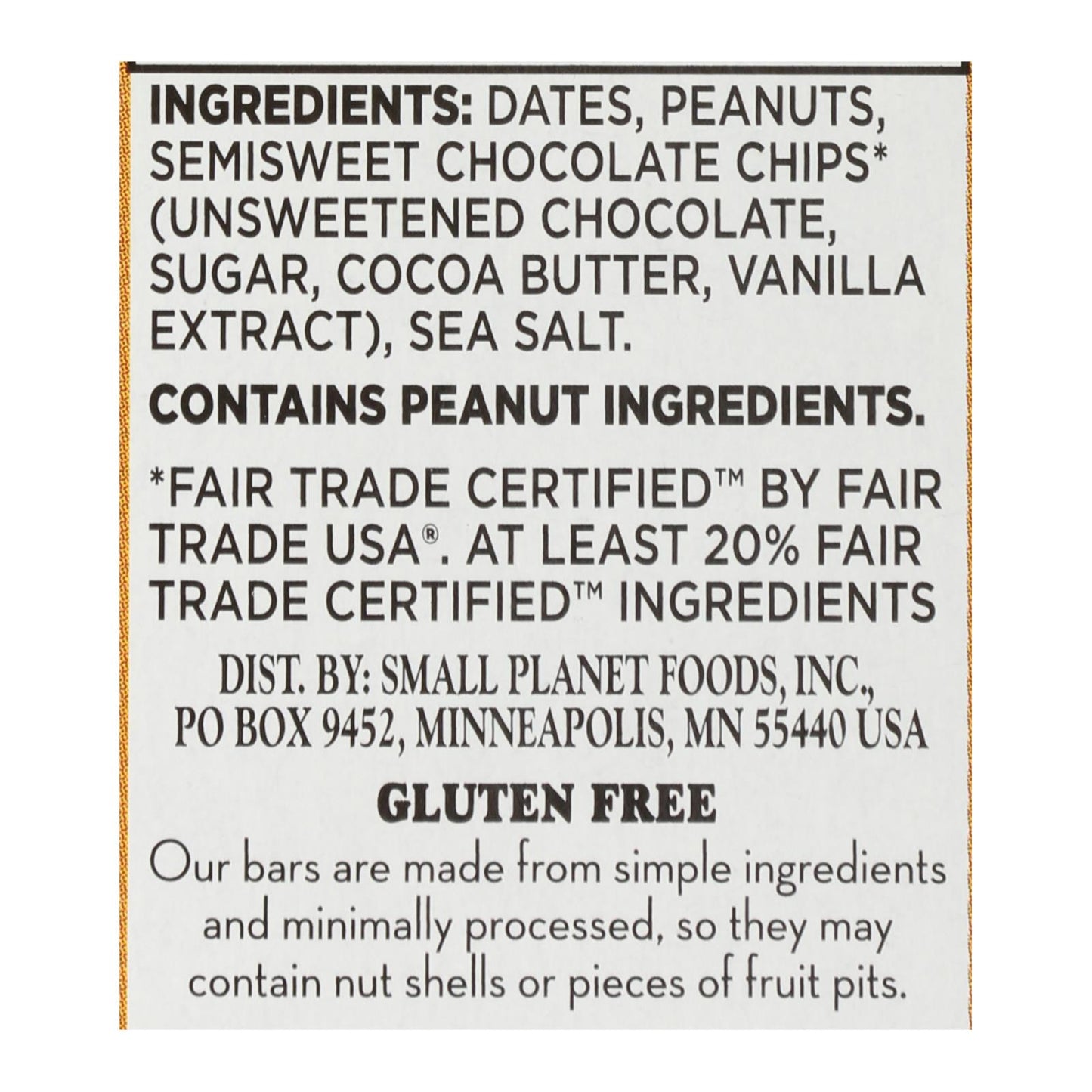 Larabar - Bar Peanut Butter Chocolate Chip - Case Of 8-6/1.6 Oz