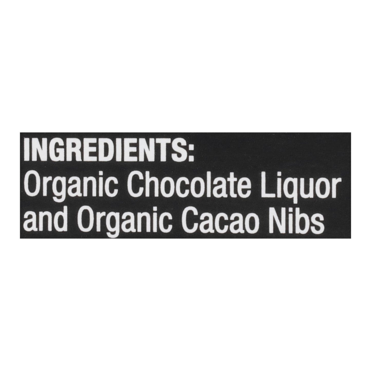 Pascha - Bar Dark Chocolate  100% Nibs - Case Of 10 - 2.82 Oz