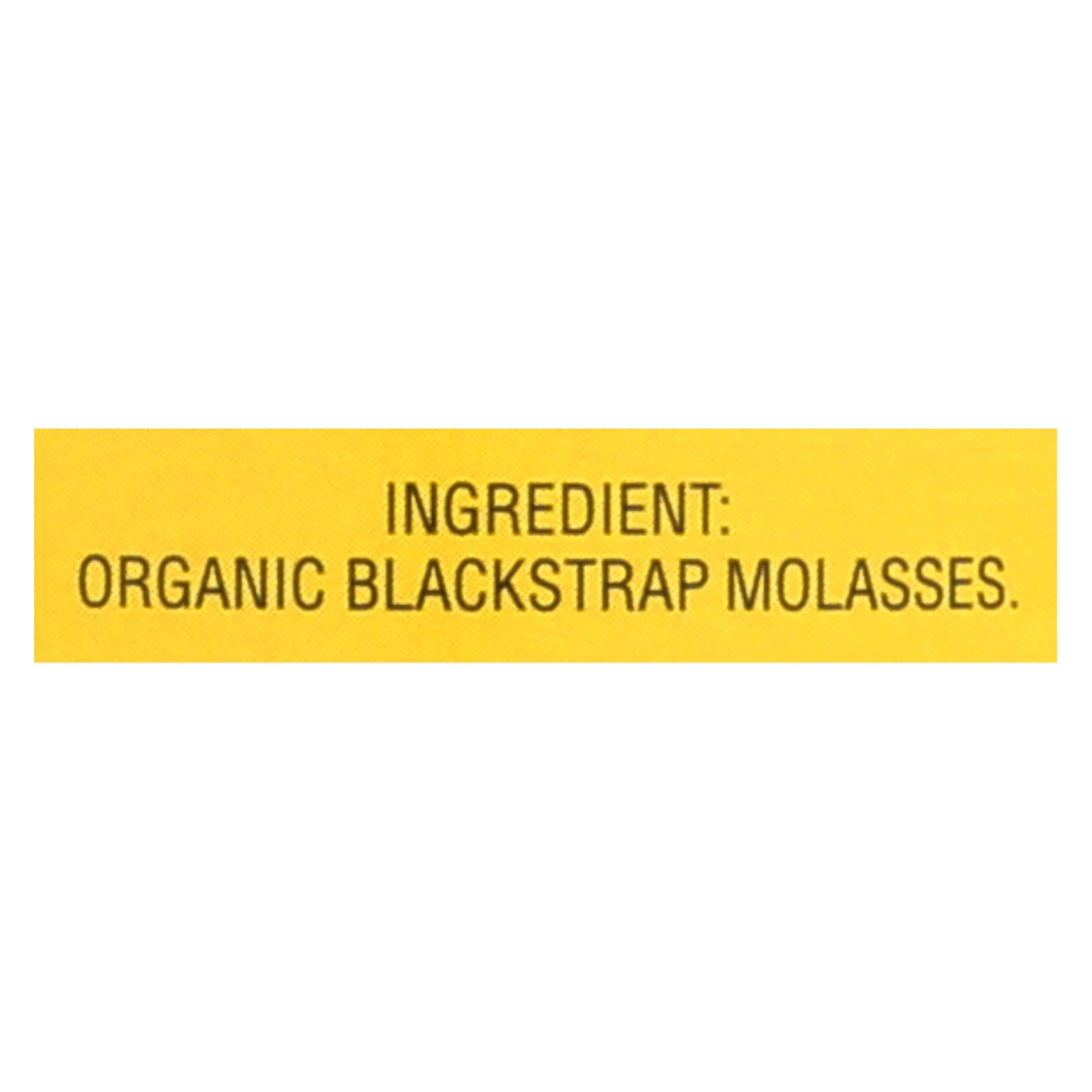 Plantation Organic Blackstrap Molasses Syrup - Case Of 12 - 15 Oz.