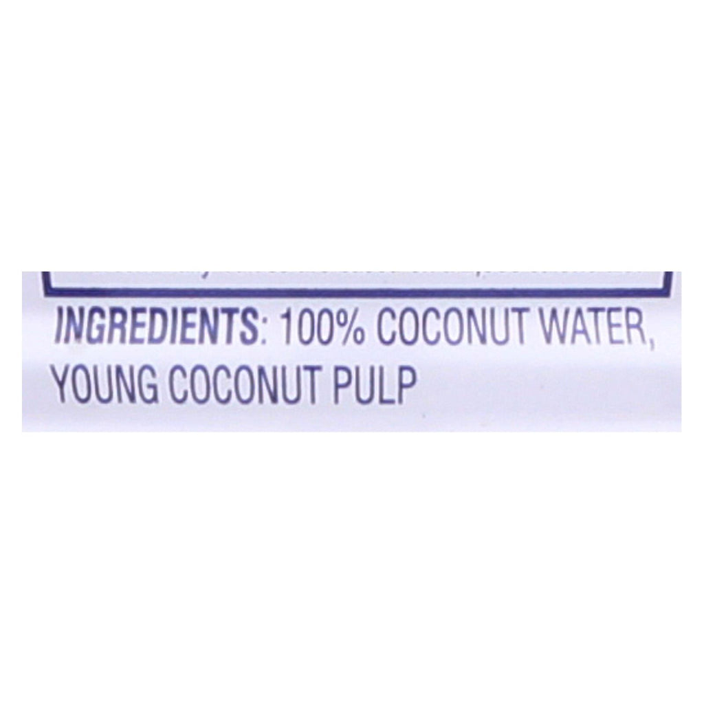 C2o - Pure Coconut Water Pure Pulp Coconut Water - Case Of 12 - 17.5 Fl Oz