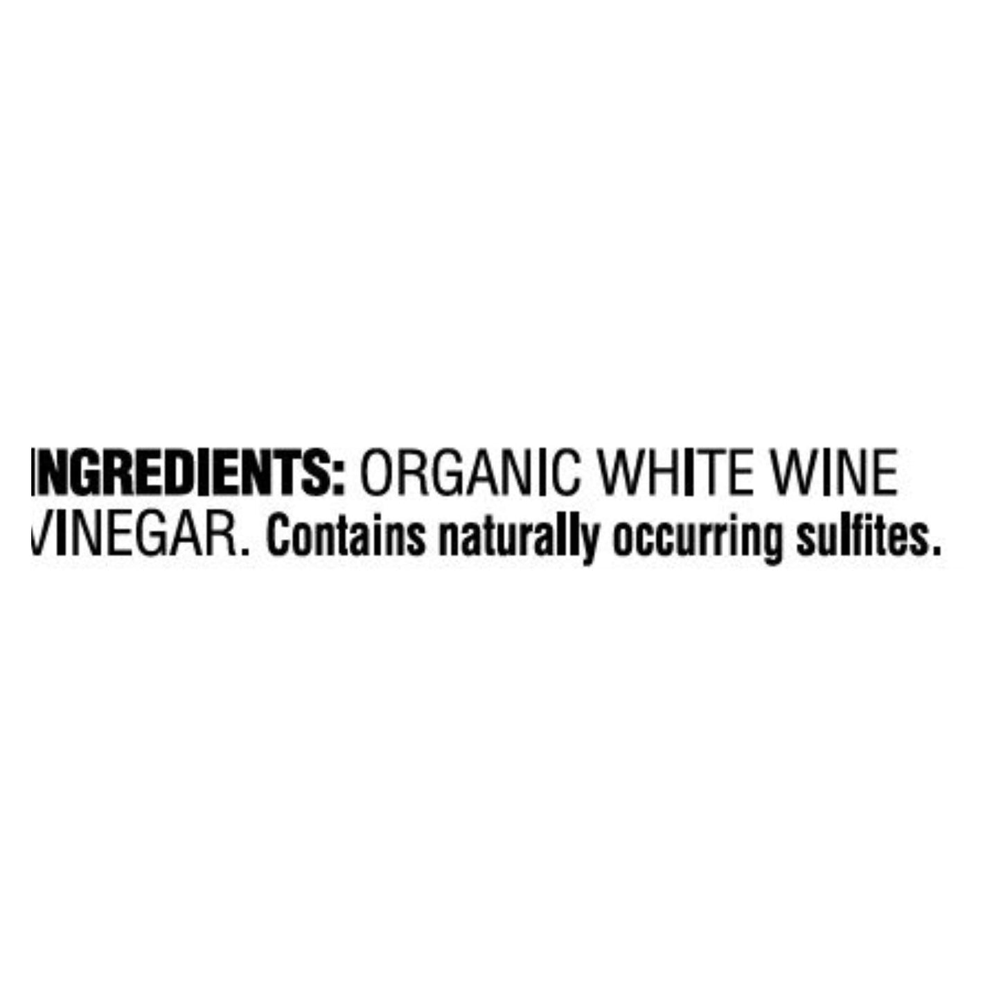 Mediterranean Organic Organic White Wine Vinegar - Case Of 6 - 8.45 Fz