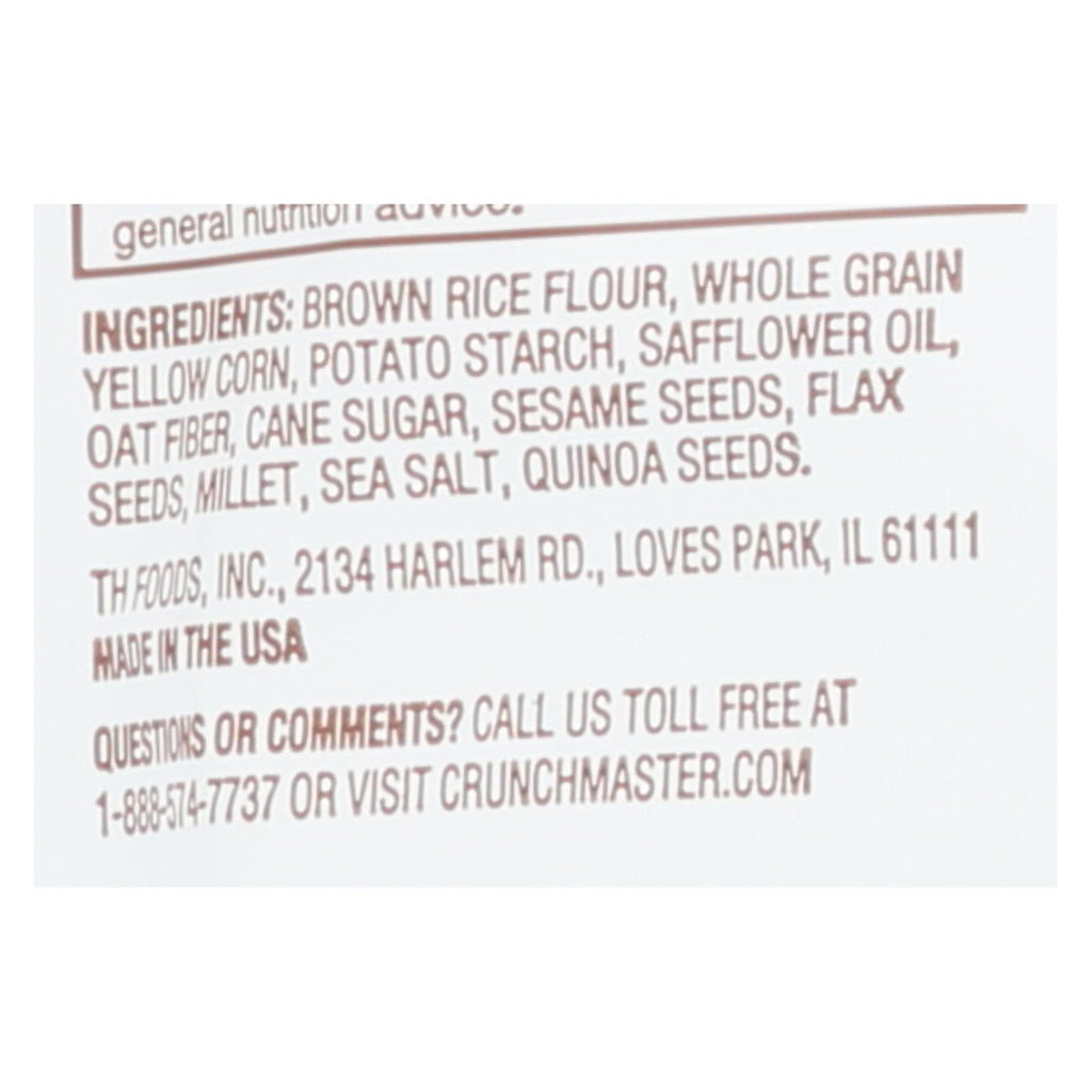 Crunchmaster - Multigrn Cracker Sea Salt - Case Of 12 - 4 Oz