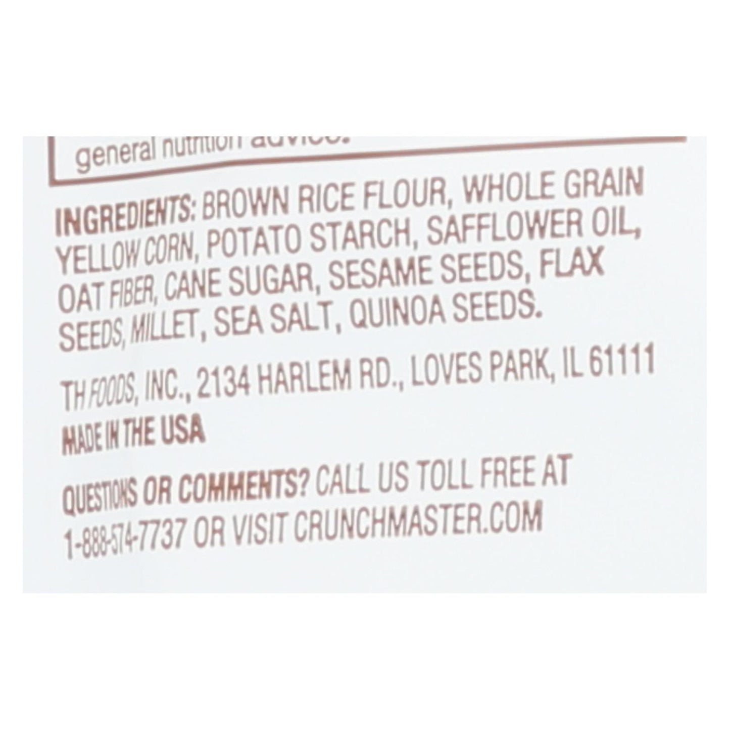 Crunchmaster - Multigrn Cracker Sea Salt - Case Of 12 - 4 Oz