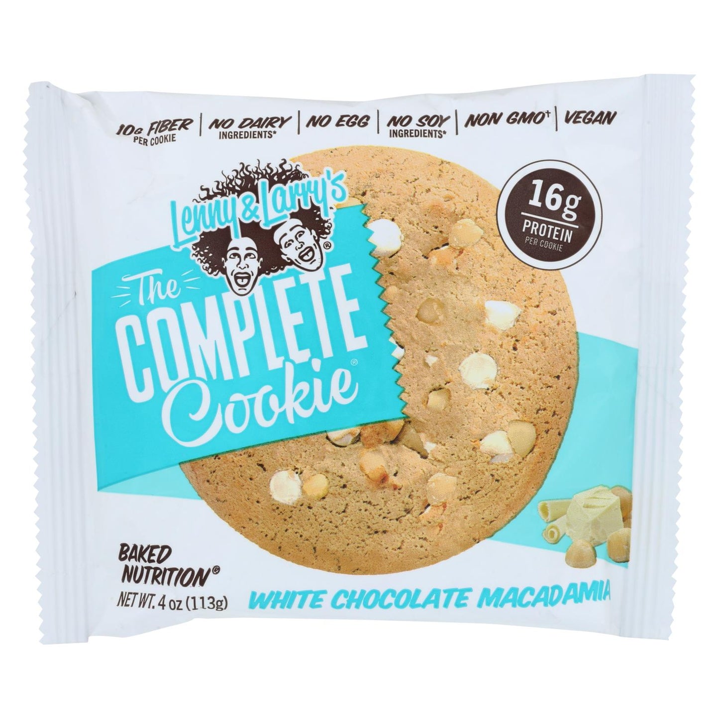 Lenny And Larry's The Complete Cookie - White Chocolate Macadamia - 4 Oz - Case Of 12