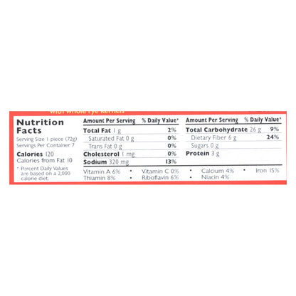 Mestemacher Bread Bread - Rye - Whole - 17.6 Oz - Case Of 12