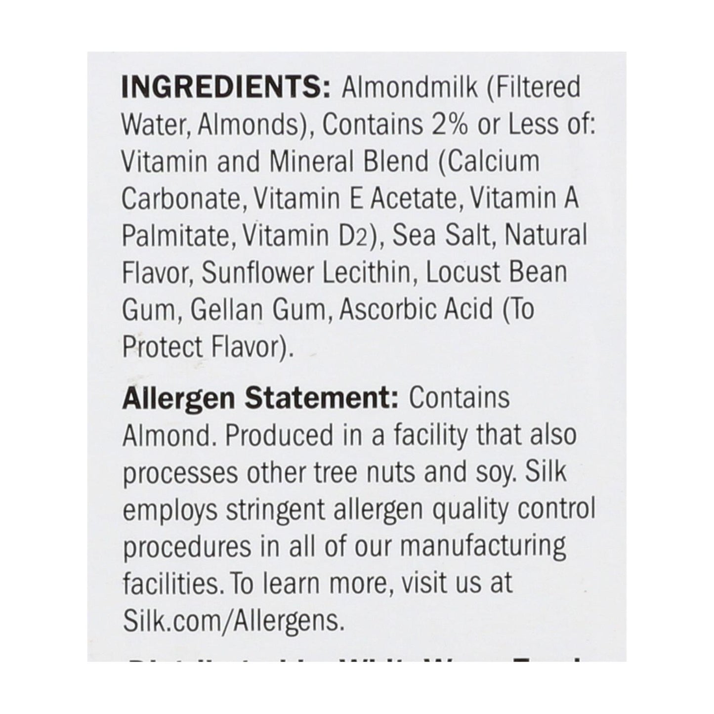 Silk Pure Almond Milk - Unsweetened Vanilla - Case Of 6 - 32 Fl Oz.