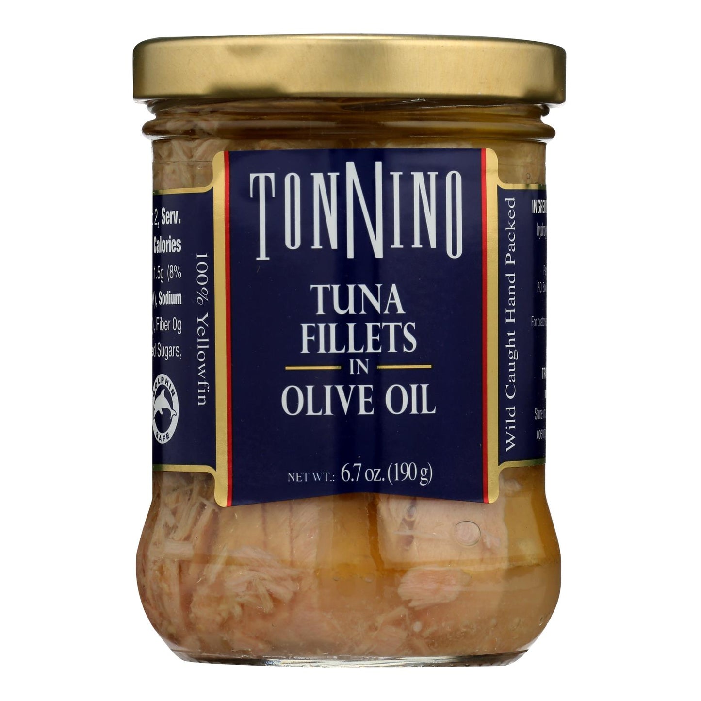 Tonnino Tuna Fillets - Olive Oil - Case Of 6 - 6.7 Oz.