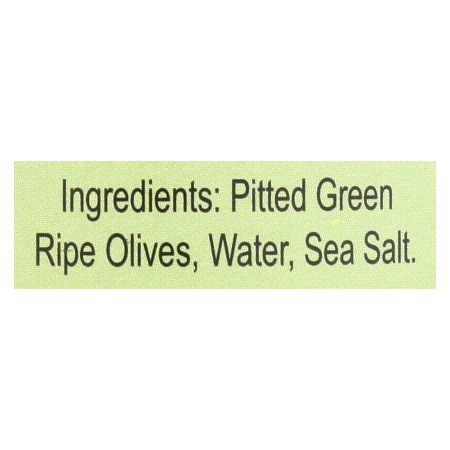 Santa Barbara California Green Olives - Pitted - Case Of 12 - 5.75 Oz.