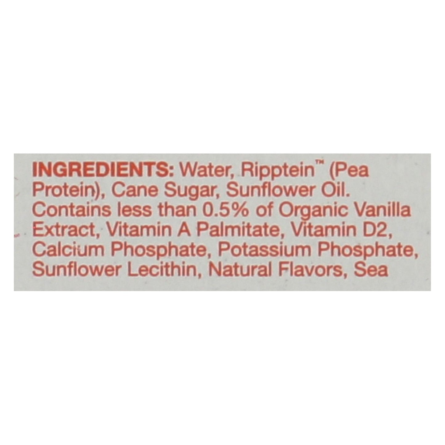 Ripple Foods Ripple Aseptic Vanilla Plant Based With Pea Protein  - Case Of 4 - 4/8 Fz