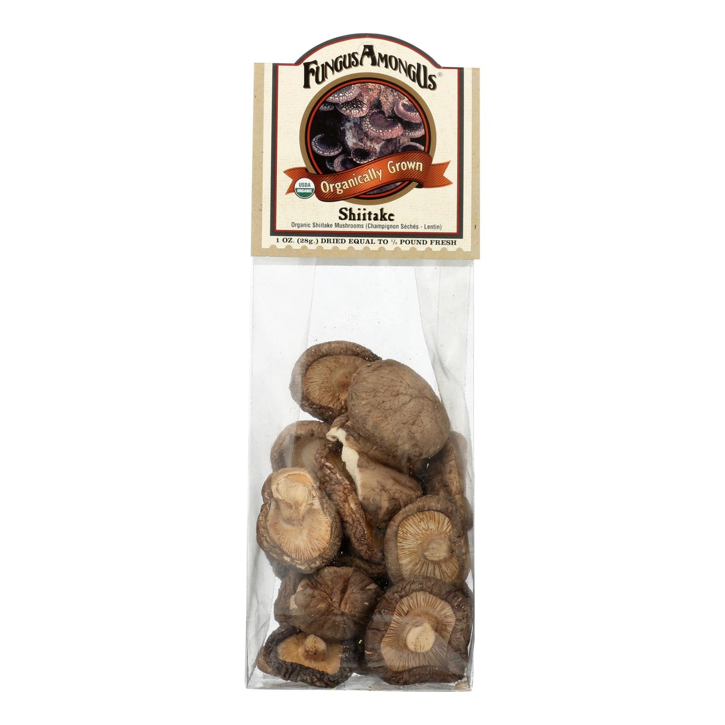 Fungus Among Us Mushrooms - Organic - Dried - Shiitake - 1 Oz - Case Of 8