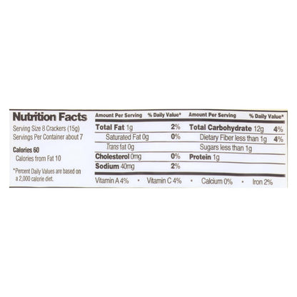 Edward And Sons Organic Vegetable Brown Rice Snaps - Case Of 12 - 3.5 Oz.