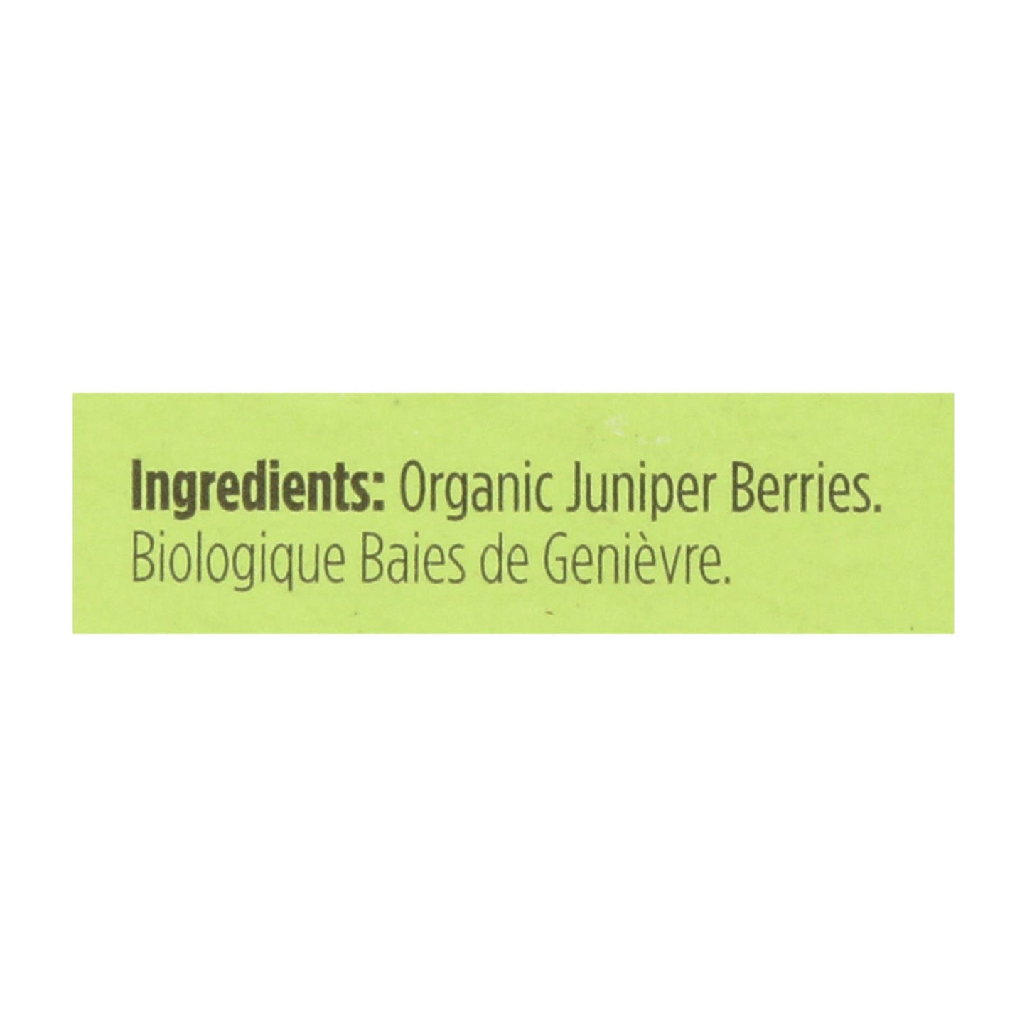 Spicely Organics - Organic Juniper Berries - Case Of 6 - 0.2 Oz.