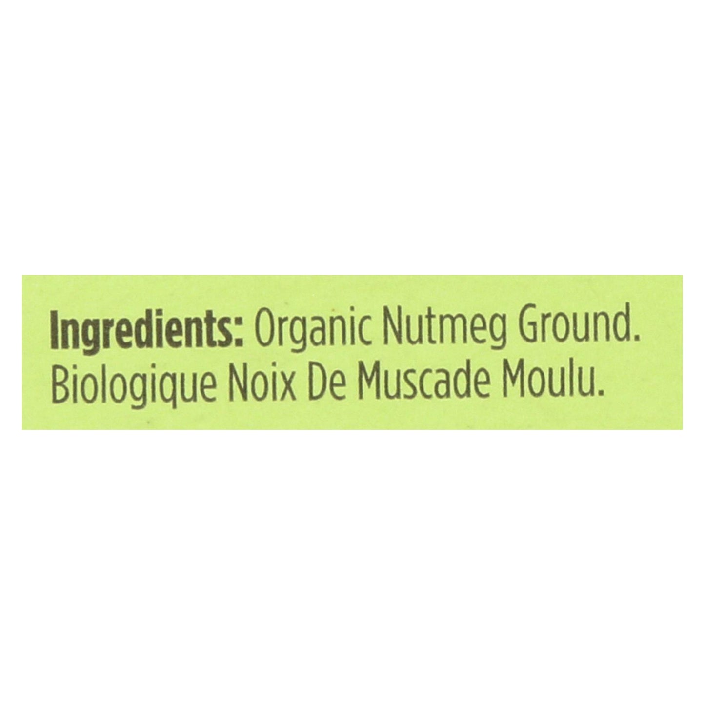 Spicely Organics - Organic Nutmeg - Ground - Case Of 6 - 0.4 Oz.