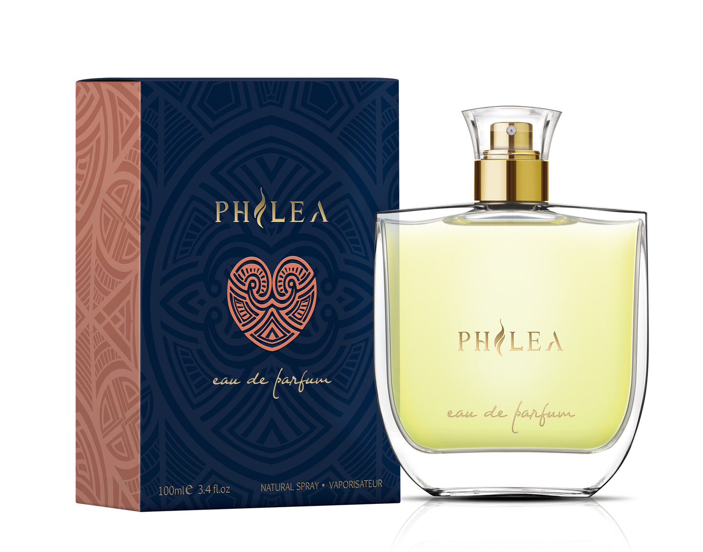 Philea Eau de Parfum 3.4 Fl. Oz. /100 ml - Vegan Certified Product