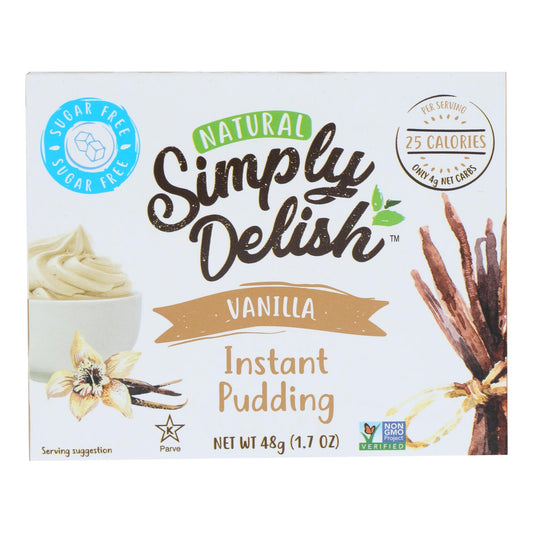 Simply Delish Pudding Mix - Vanilla - Case Of 6 - 1.7 Oz