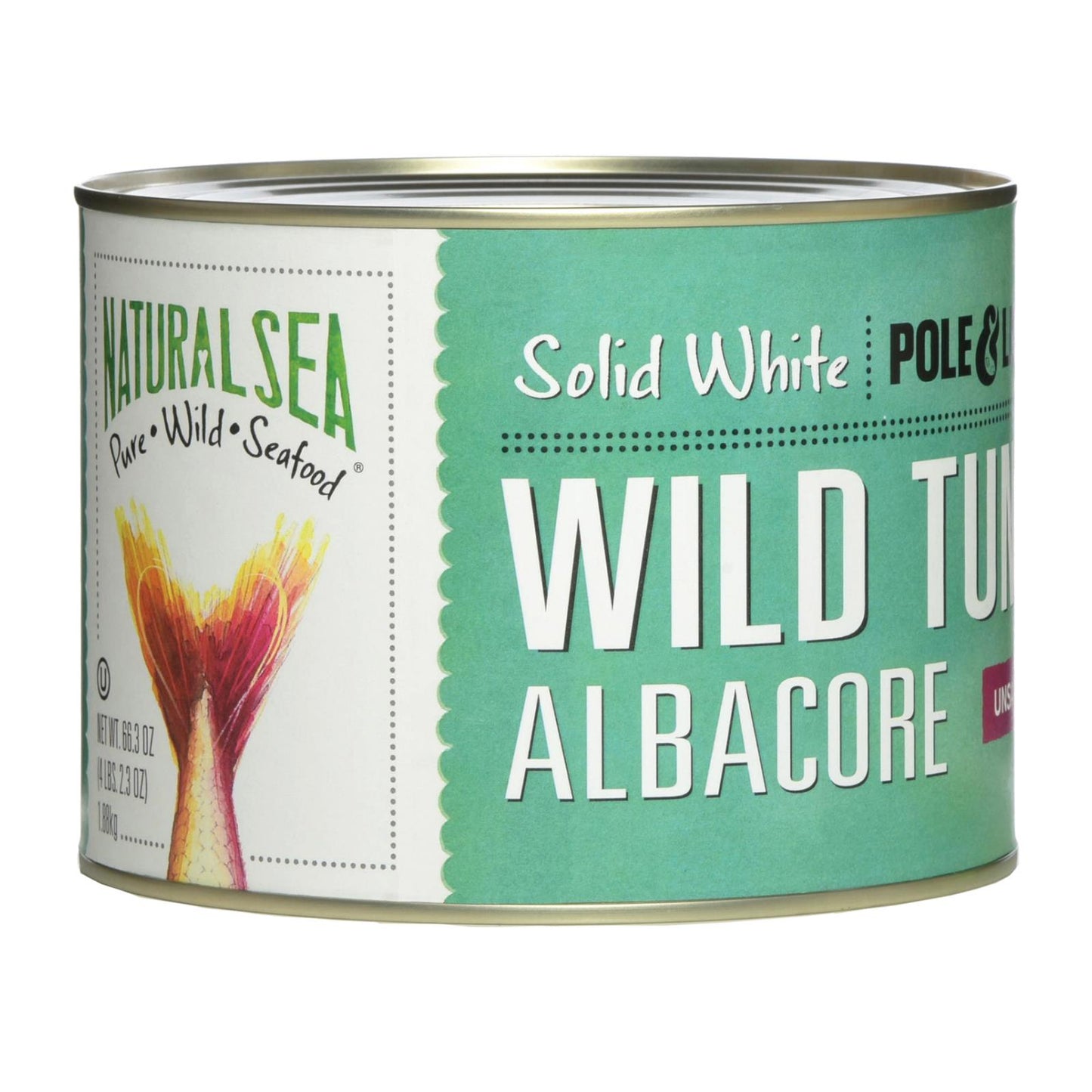 Natural Sea - Wld Albacre Tuna Unsalted - Case Of 6 - 66.3 Oz