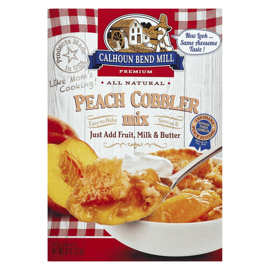 Calhoun Bend Mix - Peach Cobbler - Case Of 6 - 8 Oz