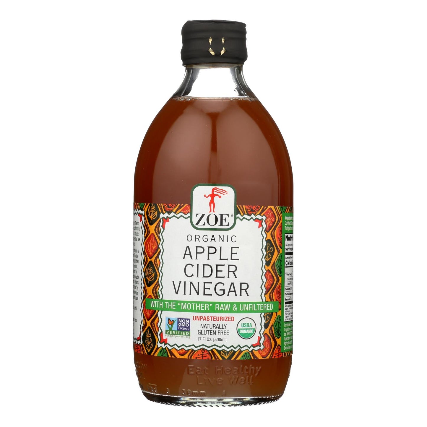 Zoe - Apple Cider Vinegar - Case Of 6 - 17 Fl Oz.