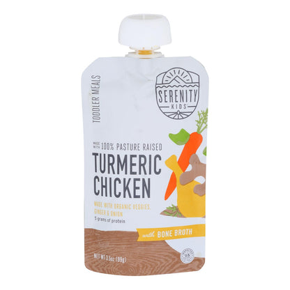 Serenity Kids - Pouch Trmrc Chicken Bne Brth - Case Of 6-3.5 Oz