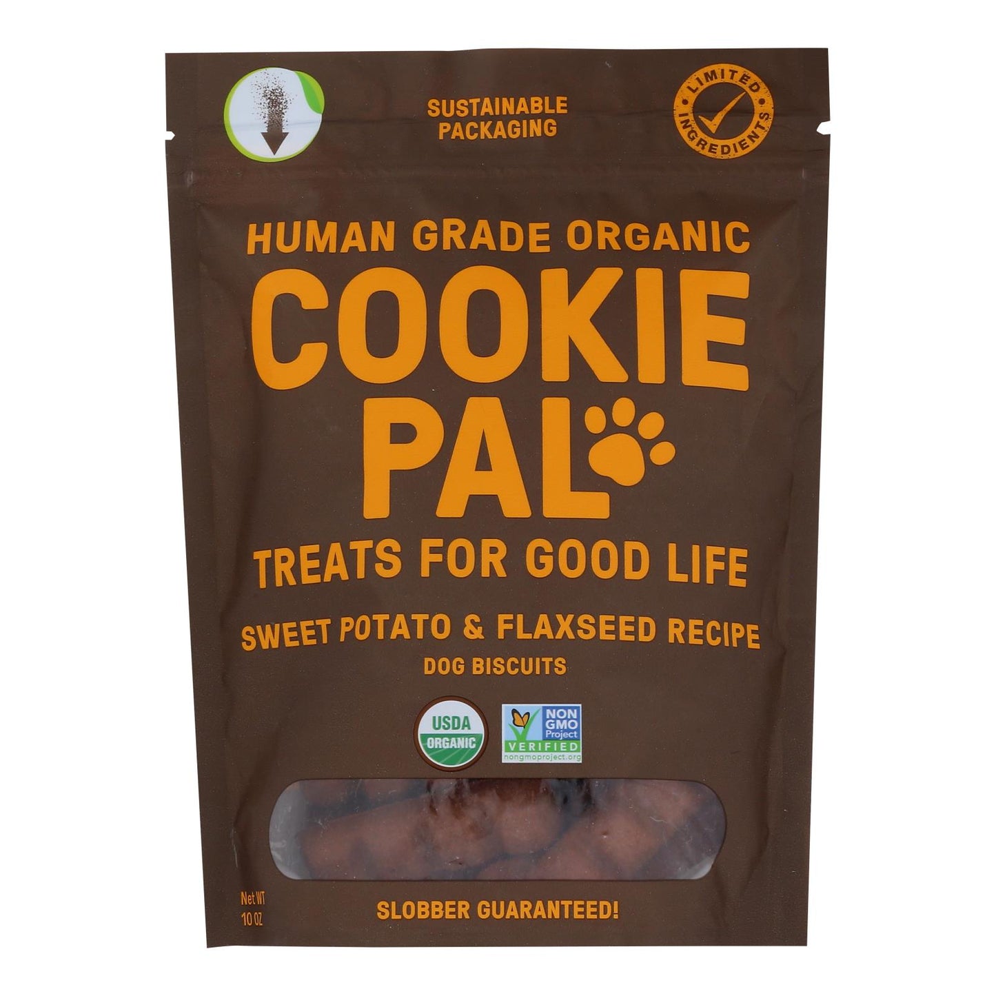 Cookie Pal - Dog Treat Sweet Pt Flxs - Case Of 4-10 Oz