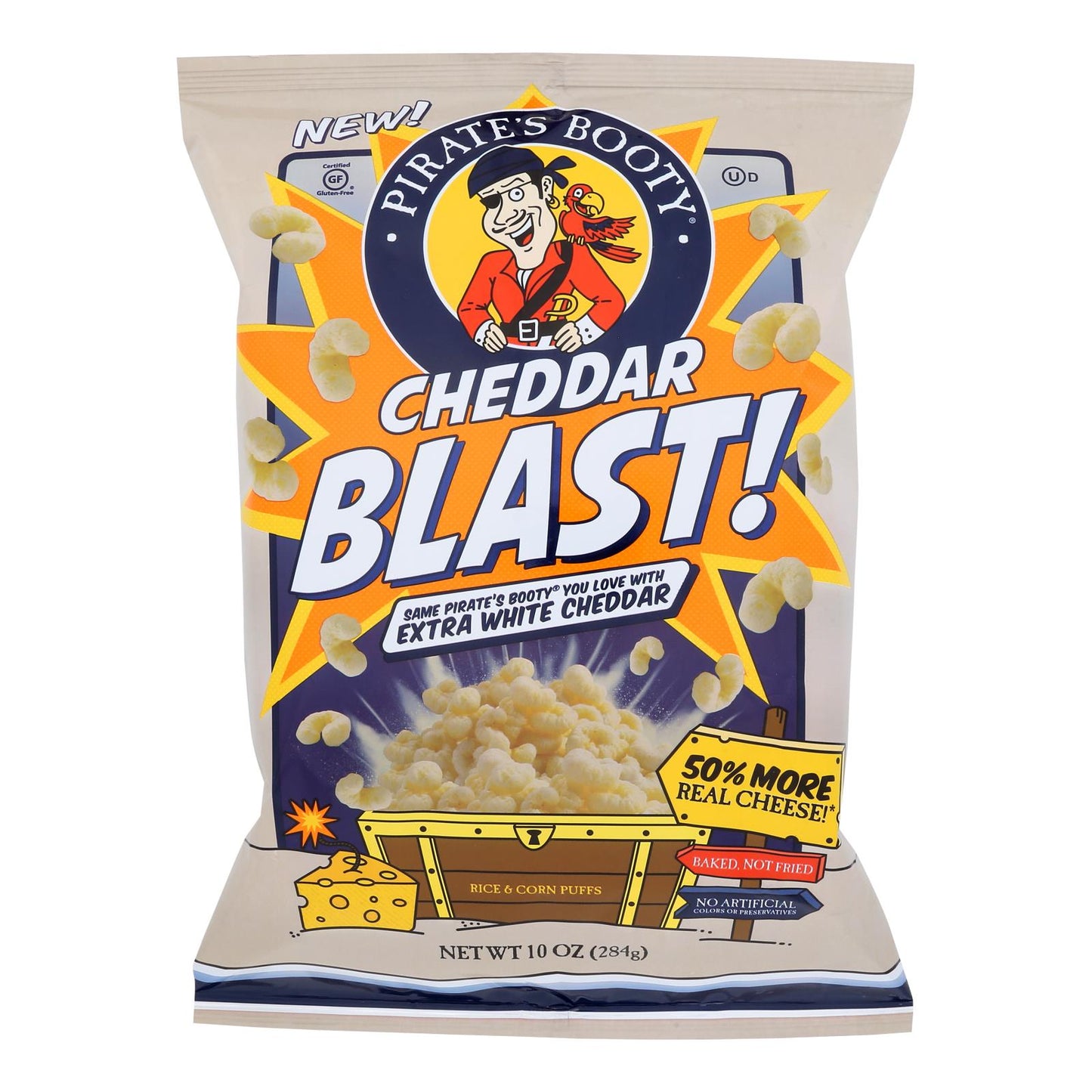 Pirate's Booty - Pirte Bty Cheddar Blast - Case Of 6-10 Oz