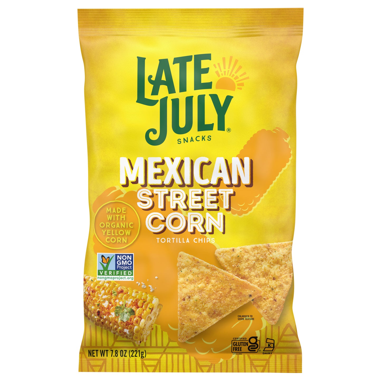 Late July Snacks - Tort Chips Mex Corn - Case Of 12-7.8 Oz