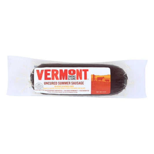 Vermont Smoke & Cure Summer Sausage  - Case Of 12 - 6 Oz