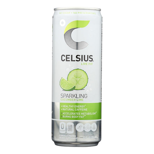 Celsius Sparkling Cucumber-lime Fitness Drink  - Case Of 12 - 12 Fz