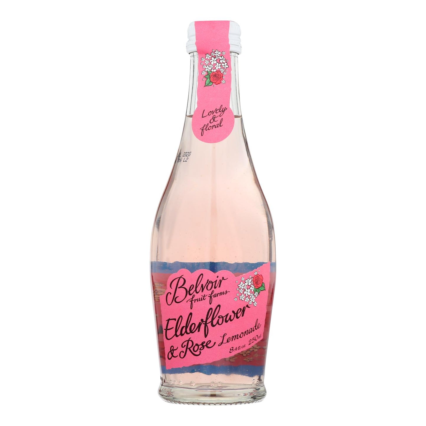 Belvoir - Organic Lemonade - Elderflower And Rose - Case Of 12 - 8.4 Fl Oz.