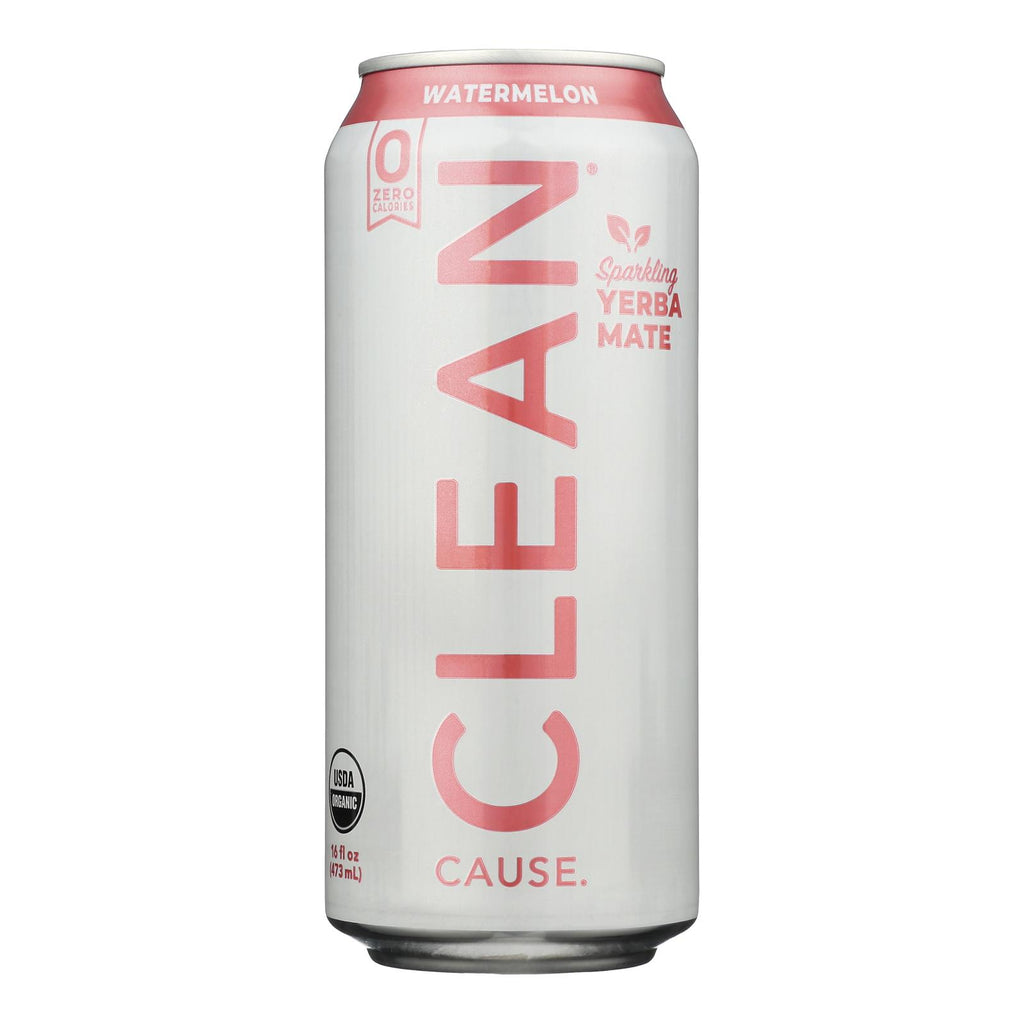 Clean Cause - Yerba Mate Watermelon - Case Of 12-16 Fz