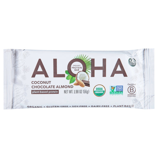 Aloha's Coconut Chocolate Protein Bars - Case Of 12-1.98 Oz