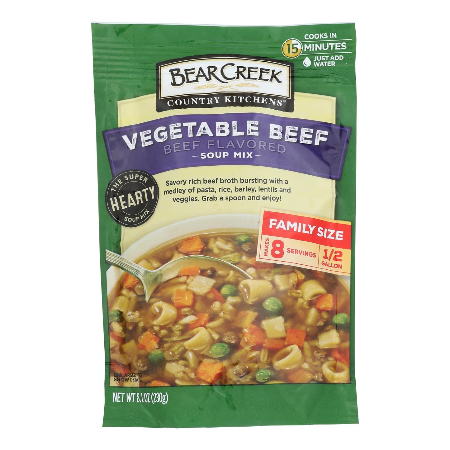 Bear Creek - Soup Mix Vegetable Beef - Case Of 6-8.1 Oz